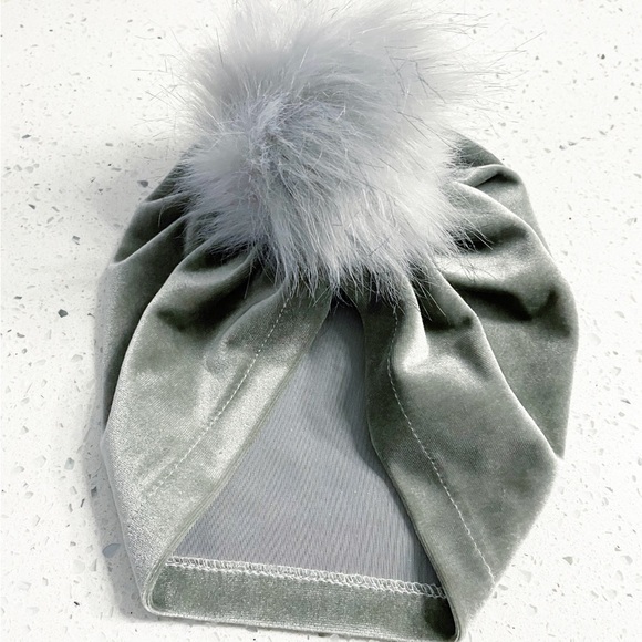 Newborn Hospital Hats for Girls Baby Turban Headwraps Infant Beanie Hat Gray - Picture 3 of 6